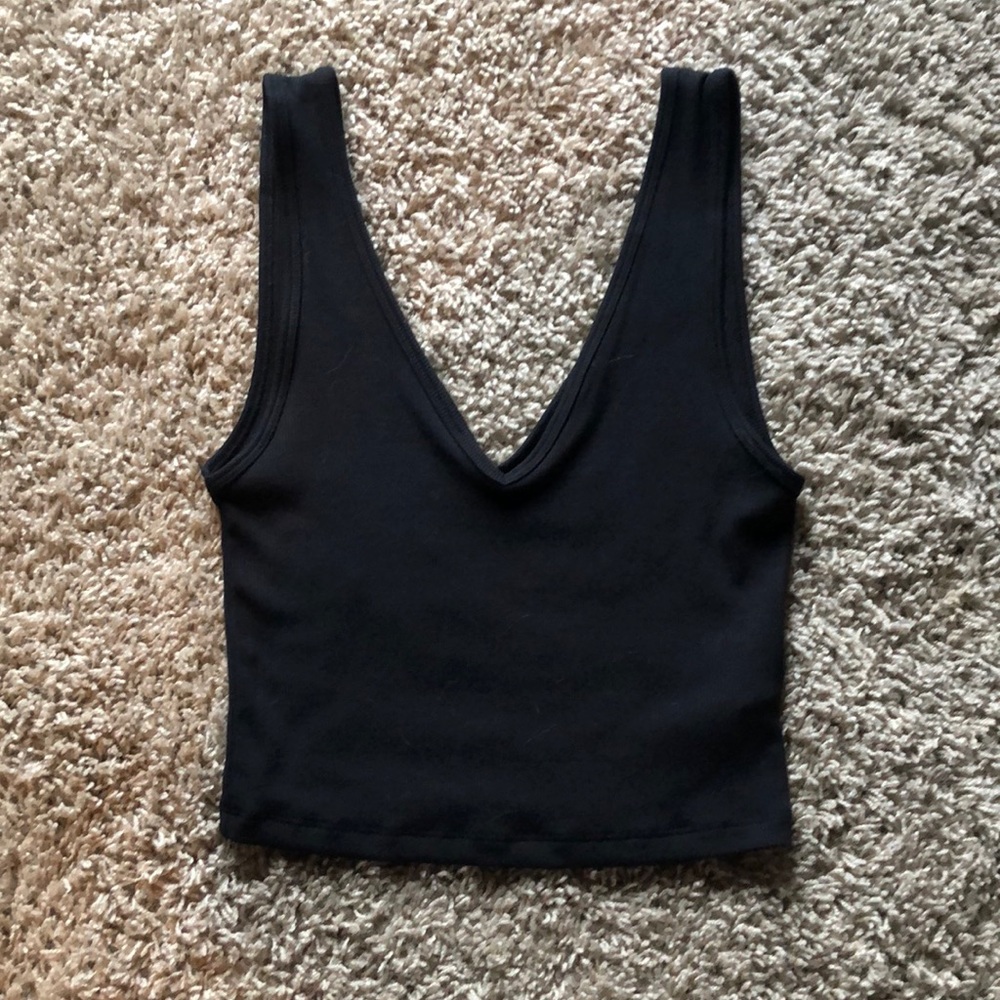 Abercrombie&Fitch Black Crop Tank Top